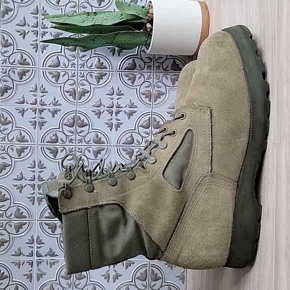 McRae Footwear Mens Gore-Tex Military Combat Boot Olive Green Size 12.5 WIDE - Picture 4 of 12